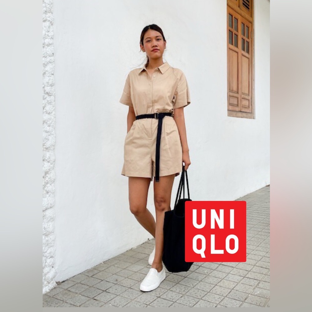 UNIQLO Women's Tan Romper
